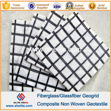 Fiberglas Geogitter Polyester Geogitter Composite PP Haustier Nonwoven Geotextil